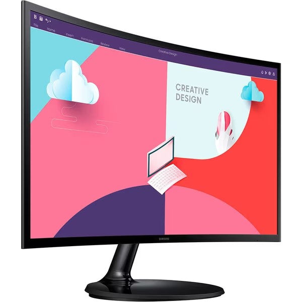 Monitor, Samsung, S24C360EAU, LED, 24", FHD, VA, 60 Hz, 4 ms, Curbat, 250 cd/m2, 3000:1, HDMI, Negru