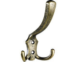 Cuier Pentru Mobila Cu 3 Carlige Hettich Classic 77x125 Mm, Zamac Nuanta Alama Brunata
