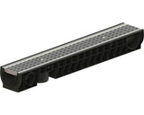 Rigola Polipropilena VODALAND Gratar Otel Zincat 1000x156x120 mm H 120 mm Scurgere Verticala si Orizontala Ø 110 mm A 15 Trafic Pietonal