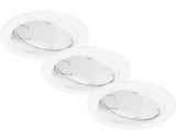 Spoturi incastrabile mobile Kowali GU10 5W Ø85 mm, becuri LED incluse, alb, pachet 3 bucati