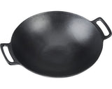 Wok gratar, fabricata din fonta, 37 cm