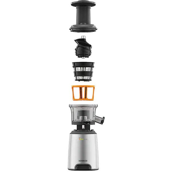 Storcator fructe si legume KENWOOD PureJuice JMP600SI, 1l, 150W, 2 trepte viteza, Argintiu-Negru