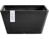 Ghiveci Ecopots Berlin Plastic 31x31x15, 5 Cm Gri Inchis