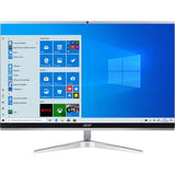 Sistem PC All in One ACER Aspire C24-1651, Intel Core i5-1135G7 pana la 4.2GHz, 23.8" Full HD Touch, 8GB, SSD 512GB, NVIDIA GeForce MX450 2GB, Windows 10 Home, Argintiu