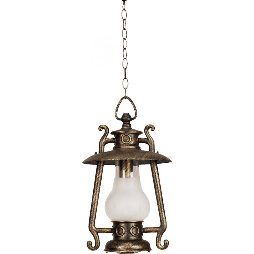 Pendul de exterior Klausen Petrol 7, maro antic, 1XE27, Hmax 100cm, D27,9cm, IP44, aluminiu