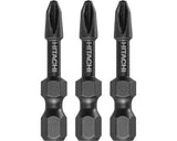 Biti De Impact Cruce Hikoki 1/4" Ph2 38mm, 3 Bucati