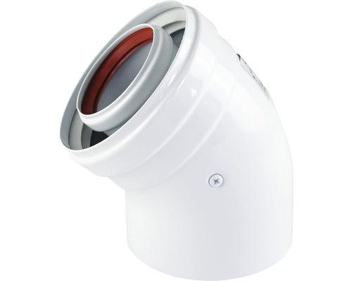 Cot Coaxial 45° 60/100 Pentru Centrale Termice Conventionale