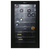 Vitrina de vinuri Candy CWC 150EM/N, 41 sticle, Clasa G, MonoZone, Iluminare LED, Negru