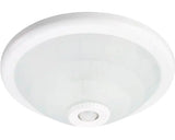Plafoniera Gelux E27 Max. 2x40w, Senzor De Miscare, Sticla/alb