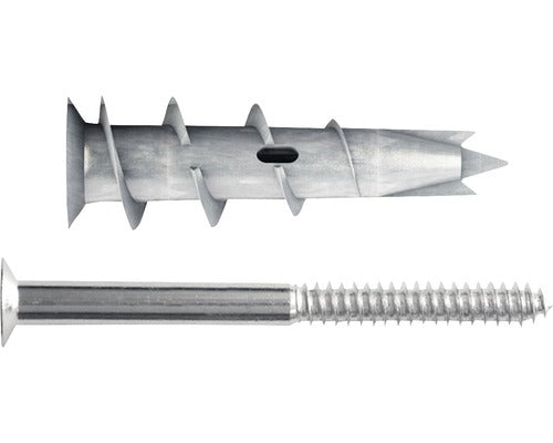 Dibluri Metalice Autoforante Cu Surub Tox Spiral Plus 4, 5x50 Mm, 50 Bucati, Pentru Gipscarton