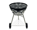 Gratar Pe Gaz Tenneker Tg2 Dark Moon 2 Arzatoare 8, 6 Kw Suprafata De Gatire Ø 57 Cm cu Termometru Integrat In Capac, Tava De Colectare Grasime