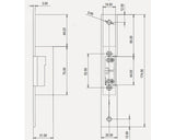 Broasca Ingropata Electromagnetica Nuova Feb Corni 6-12v / Ac & Dc, Cu Placa 25/250 Mm, Otel Inoxidabil