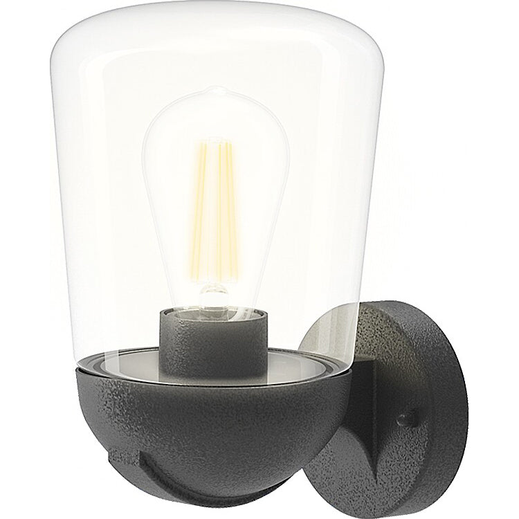 Aplica pentru exterior Rabalux Mizil 7494, E27, 60W, IP54, 26cm, Aluminiu, Negru mat