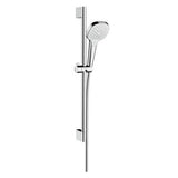 Set para dus Hansgrohe Croma Select E Vario, bara 65cm, alb-crom