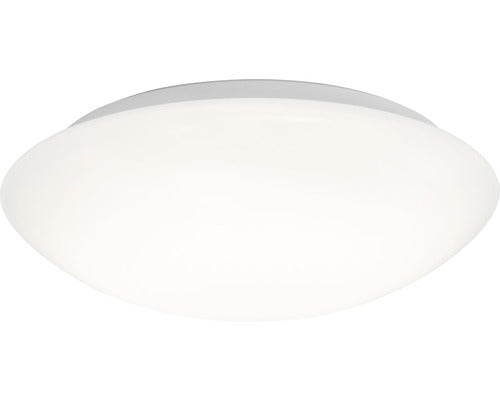 Plafoniera cu LED integrat Briloner 15W 1500 lumeni, senzor de miscare, pentru baie IP44, plastic alb