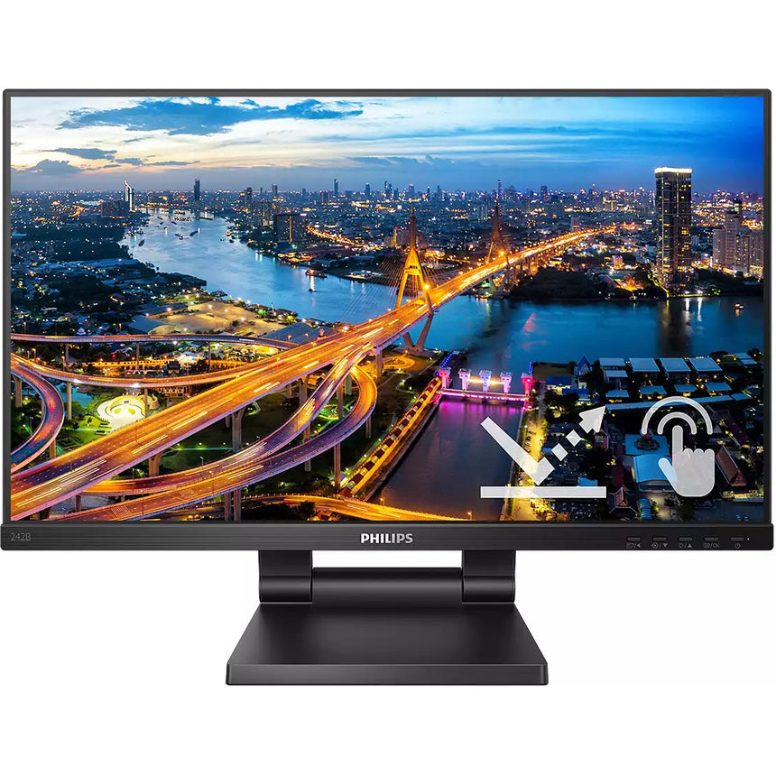 Monitor LED IPS Philips 23.8", Full HD, DisplayPort, Vesa, Negru