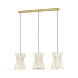 Lustra Maseta E27 max. 3x40W, auriu/alb