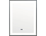 Oglinda baie cu rama neagra, iluminare LED, functie Touch 60x80 cm 80-7-3K-N