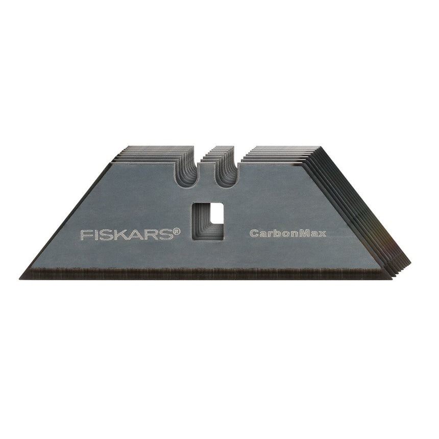 Set 10 lame pentru cutit universal, Fiskars, Otel Carbon, Negru