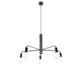 Pendul Duomo E27 Max. 6x60w, Negru/metal
