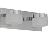 Aplica in jos cu LED integrat Kynosural, pentru baie IP44, Crom