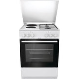 Aragaz GORENJE K6121WG, 4 arzatoare, Gaz si Electric, 60 cm, Alb