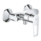 Baterie de dus Grohe Bauloop 23633001, 1/2'', aparenta, monocomanda, Crom