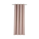 Draperie cu inele Chairo, roz, 140x260 cm
