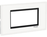Rama Aparataje Schneider Easy Styl 4 Module, Sticla Alb/negru