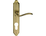 Manere Cu Sild Usa Interior Verofer Tolosa 72/255 Mm, Pentru Cilindru, Alama Grafiata