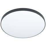 Plafoniera dimabila ZUBIETA-A, EGLO, LED, 36W, 3700 lm, lumina rece, neutra, calda, otel, negru, plastic, alb, 59.5 cm diametru, telecomanda inclusa