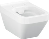 Vas WC suspendat Cersanit Crea Rectangular Clean On, Evacuare Orizontala, Fara Capac, Alb