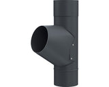 Ramificatie Y Burlan Metalic PRECIT Ø 90 mm Negru RAL 9005
