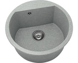 Chiuveta Bucatarie Rotunda Fat Avangard 223 Ø51 Cm, Granixit Platina