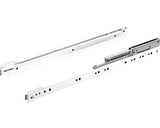 Glisiere Tip Sina Cu Bile Hettich 400mm, Max. 20kg, Cu Amortizor, Otel Vopsit Alb, 1 Pereche