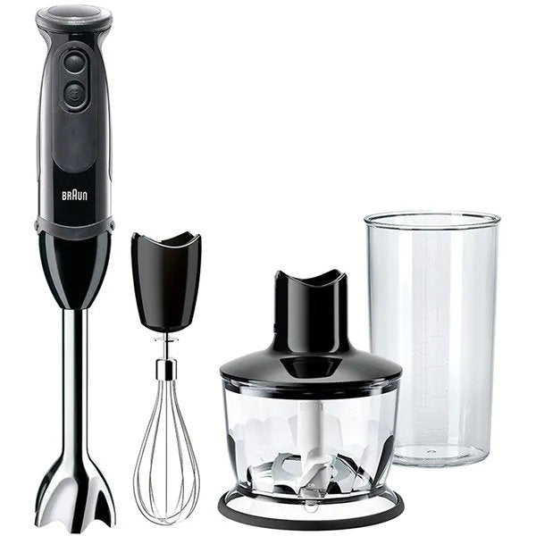 Mixer vertical Braun MQ5235BK, 1000 W, 0.6 l, 21 viteze + Turbo, Negru