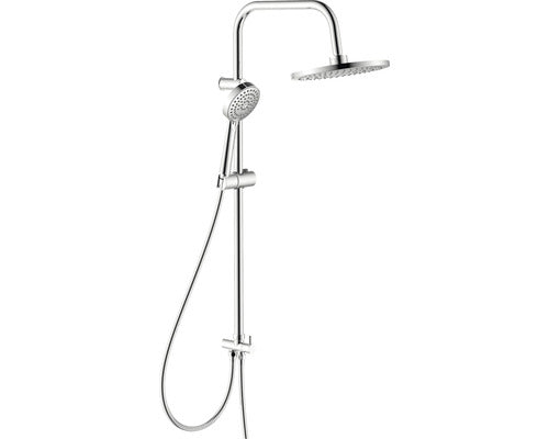 Sistem de dus cu comutator Fayans Phoenix-N, dus fix Ø22,5 cm, para dus 3 functii, crom