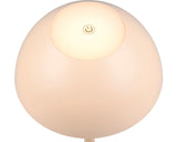 Veioza Cu Led Integrat Ricardo 1, 5w 240 Lumeni, Pentru Exterior Ip54, Incarcare Usb, Roz Coral