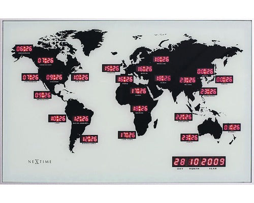 Ceas Nextime World Time Digit 55x36 Cm