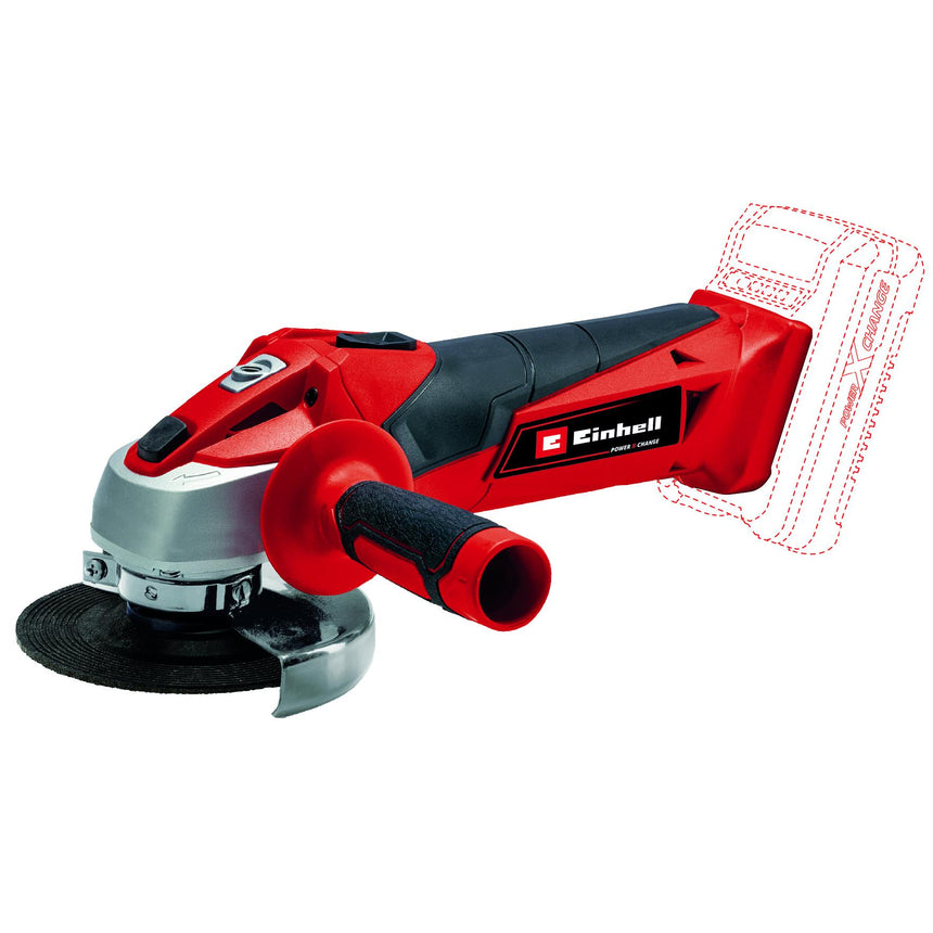 Polizor unghiular fara fir Einhell PXC TC-AG 18/115 Li-Solo, diametru disc 115mm, 8500 rpm, taiere max, 28 mm,fara acumulator si incarcator in setul de livrare