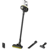 Aspirator vertical Karcher VC 4 Cordless myHome, 140 W, acumulator 21,6 V/2,5 Ah, recipient 0,65 l, autonomie max. 30 min, 2 trepte de putere, duza activa, functie Boost, 1.198-630.0, alb/negru