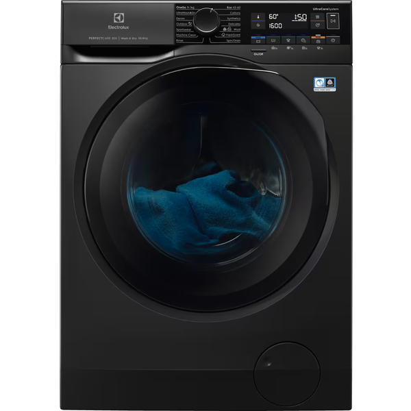Masina de spalat rufe cu uscator ELECTROLUX EW8W261BG PerfectCare800, 10 + 6 kg , 1600 rpm, Clase A/D, motor Inverter, Ultracare+SteamCare, Abur FreshScent, OneGO 1 kg/1h spalare+uscare, UltraWash&Dry 59' ,Adancime totala 66 cm, Dark Silver