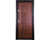Usa de Intrare Metalica Pentru Interior Modern 321 MDF PVC Nuc MT 033 Fara Pervaz 88x201 cm Dreapta