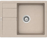 Chiuveta Bucatarie Cu O Cuva Schock Ronda D-100l 65x50 Cm, Cu Picurator, Reversibila, Cristalite Sabbia