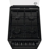 Aragaz ELECTROLUX Steambake LKK560000K, 4 arzatoare, Gaz + Electric, L 50 cm, Grill, Negru