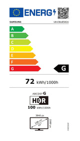 Televizor LED Smart SAMSUNG 43BU8582, Ultra HD 4K, HDR, 108 cm, Clasa G, Negru