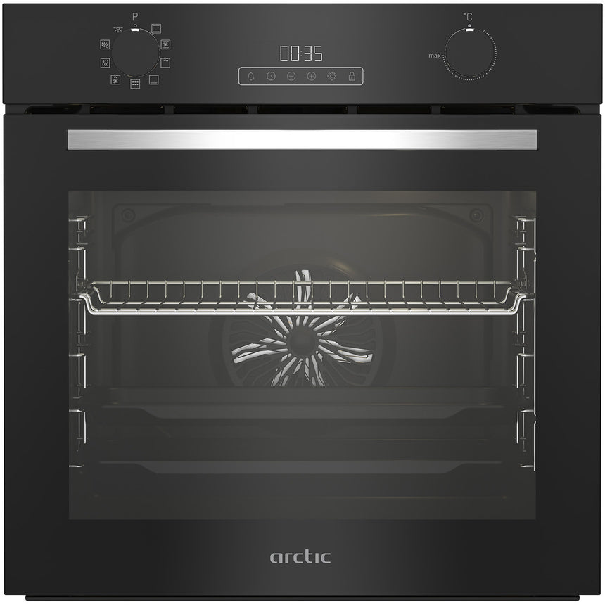 Cuptor incorporabil Arctic ARVIM1430BMP, Electric, 71 l, Autocuratare pirolitica, AeroCooking, Control touch, Gatire 3D, Clasa A, Negru