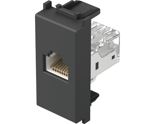 Priza Date Rj45 Simpla Tem Cat5e, Negru