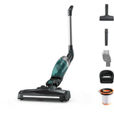 Aspirator vertical ROWENTA X-trem Compact 2 in 1 RH1239WO, Tehnologie Flex, 0.4 L, 16.8 V, Autonomie 40 min, Verde/Gri