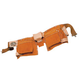 Centura din piele cu port scule dublu 120 cm Mob & Ius 11 buzunare si 3 suporti ciocane Mob-expert